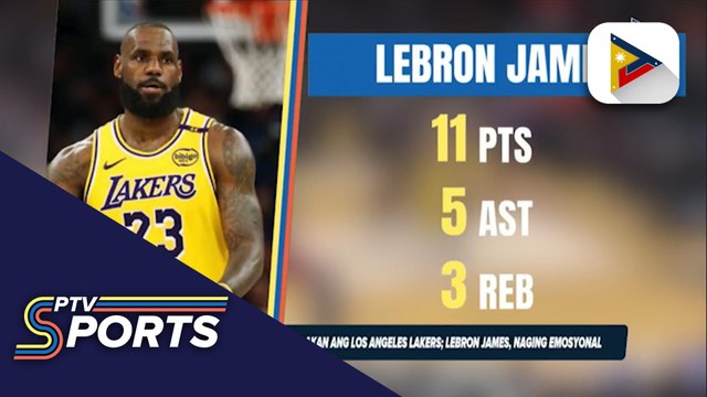 Cleveland Cavaliers, tinambakan ang Los Angeles Lakers; LeBron James, naging emosyonal