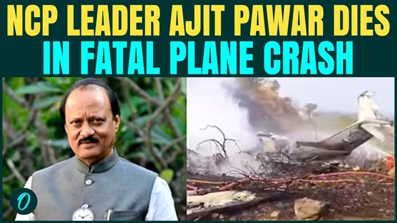 Ajit Pawar Plane Crash BREAKING: Maharashtra Deputy CM Dies as Plane CRASHES in Baramati | Video