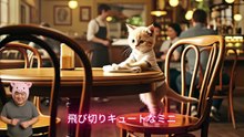 猫さんカフェでバイトする