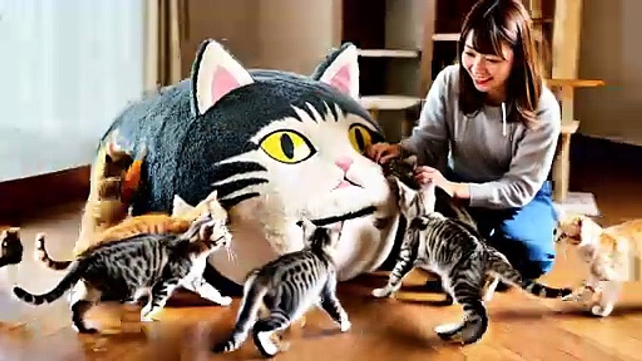 ファンタジー猫クッション 【夢の世界へようこそ】あなたの日常がファンタジーに変わる！巨大「猫クッション」が可愛すぎて話題沸騰中✨