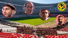 Club América y sus jugadores, entre bromas y recuerdos, comparten sus primeras impresiones de la remodelación del Estadio Azteca