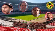 Club América y sus jugadores, entre bromas y recuerdos, comparten sus primeras impresiones de la remodelación del Estadio Azteca