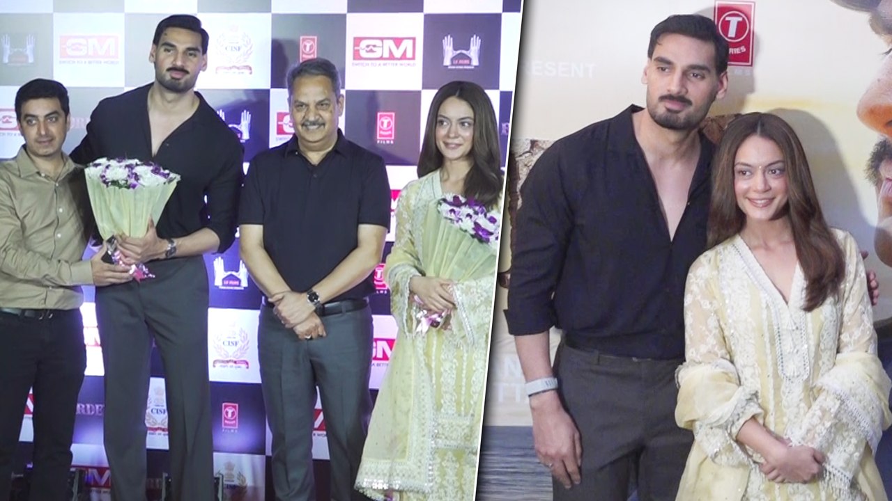 Ahan Shetty & Anya Singh Attend CISF Jawans’ Exclusive Movie Screening Of Border 2