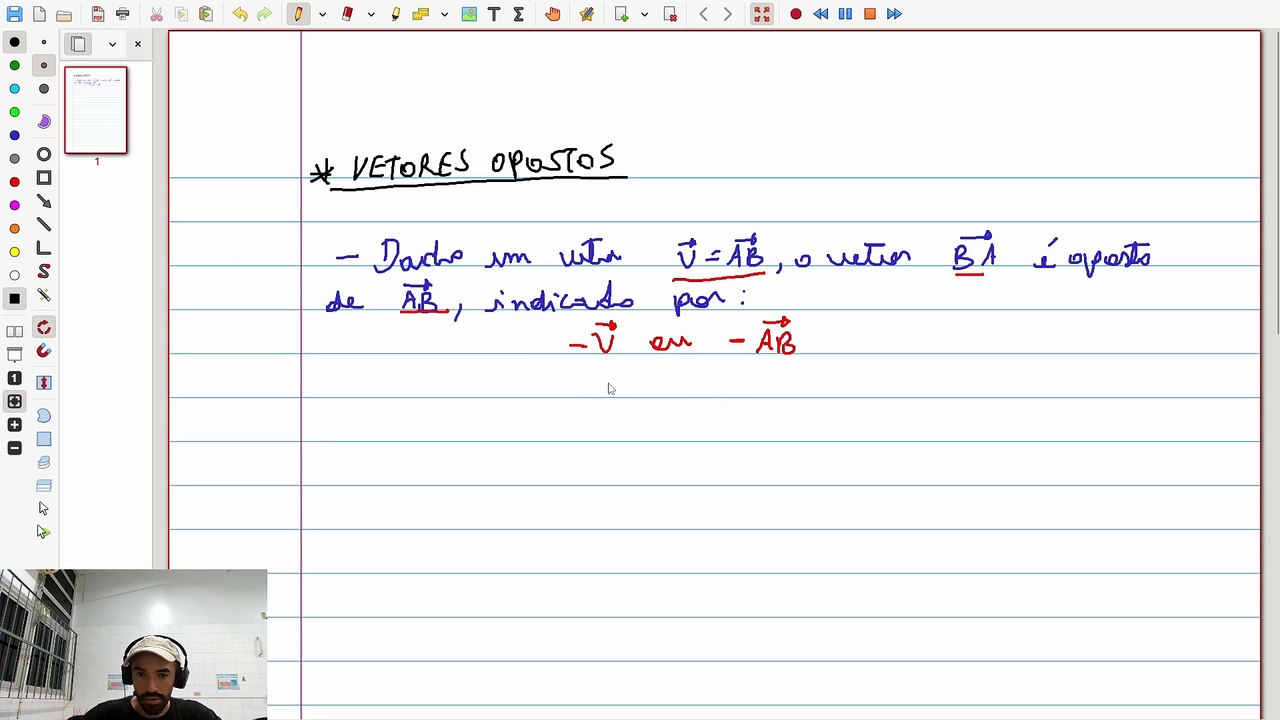 VETORES: Vetor: Vetores Opostos | VET&GEO-A1.10