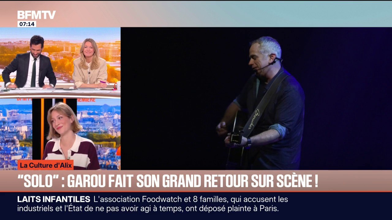 LA CULTURE D'ALIX - "Je me sens complètement vulnérable": le chanteur québécois Garou se produit seul sur scène, avec son nouveau spectacle "Solo"
