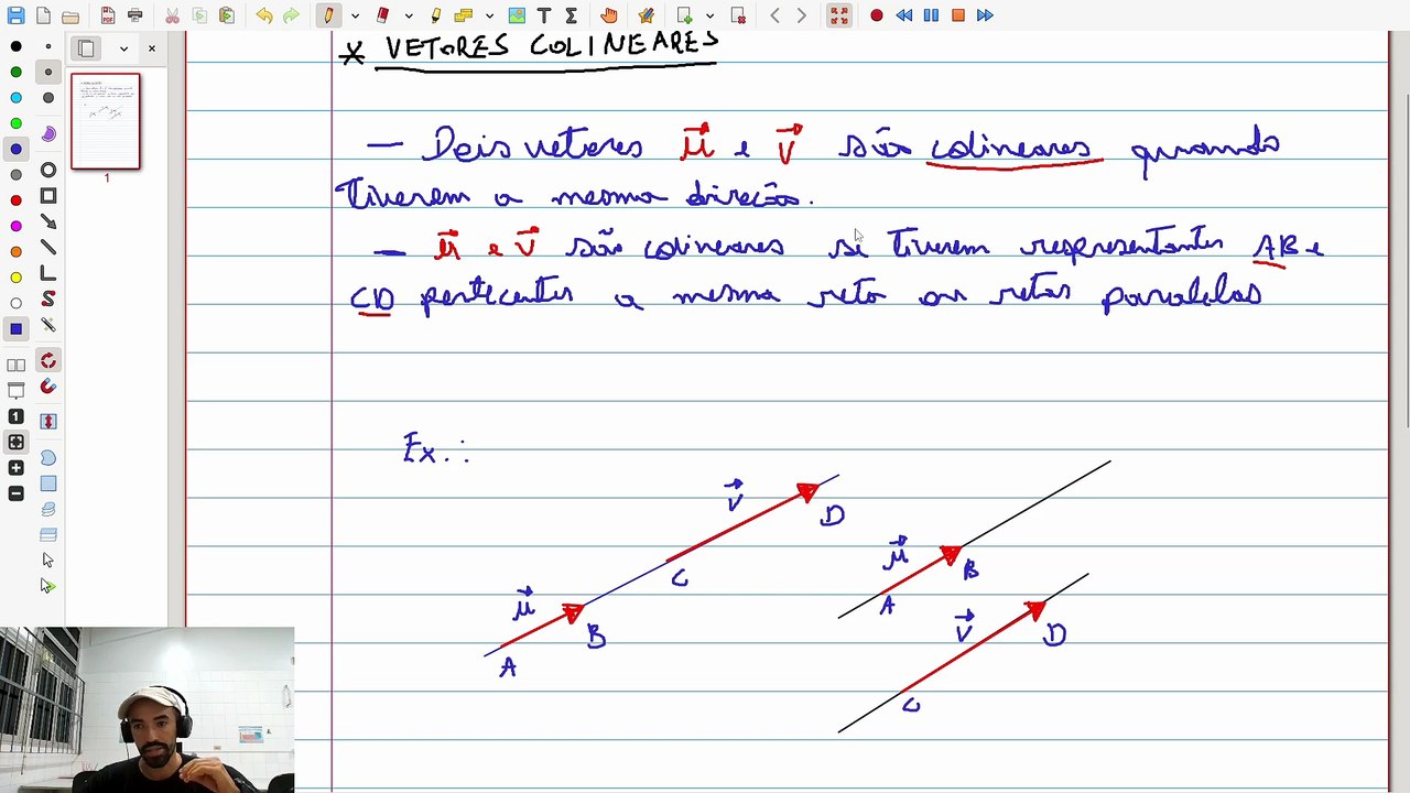 VETORES: Vetor: Vetores Colineares | VET&GEO-A1.13