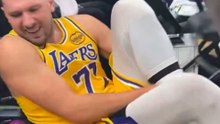 Enfado de Doncic tras lesionarse: "¿Quién coño hizo este suelo, maldita sea?"