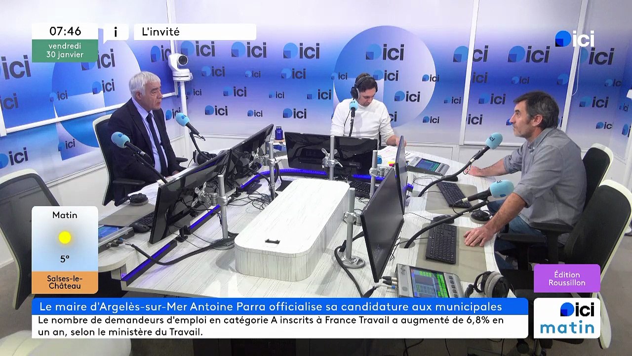 Antoine Parra, maire d'Argelès-sur-Mer, candidat à un nouveau mandat