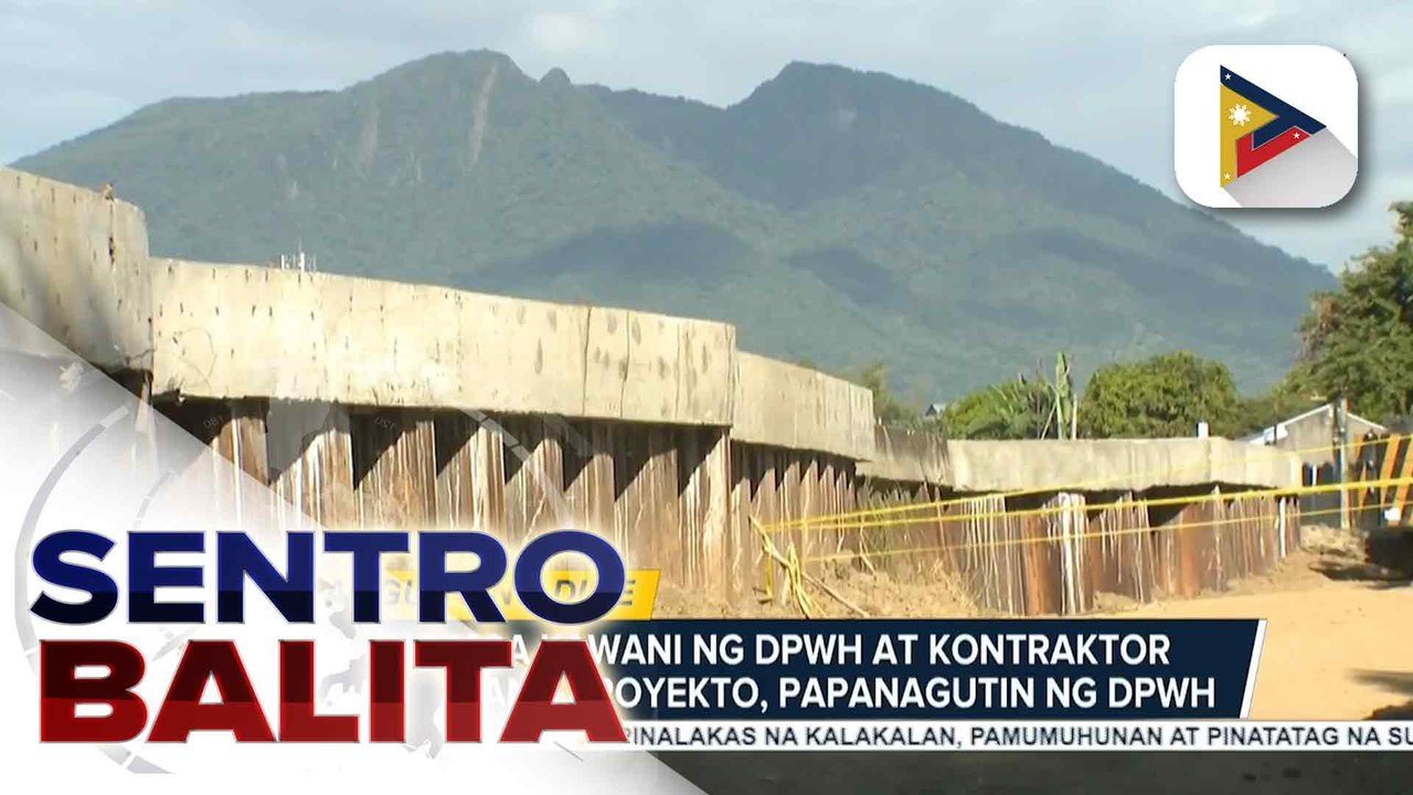 Tatlong opisyal ng DPWH Pampanga 2nd District, ni-relieve dahil sa umano’y tangkang pangingikil at paghingi ng kickback; gumuhong flood control dike sa Arayat, ininspeksyon ni DPWH Sec. Dizon | ulat ni Bernard Ferrer