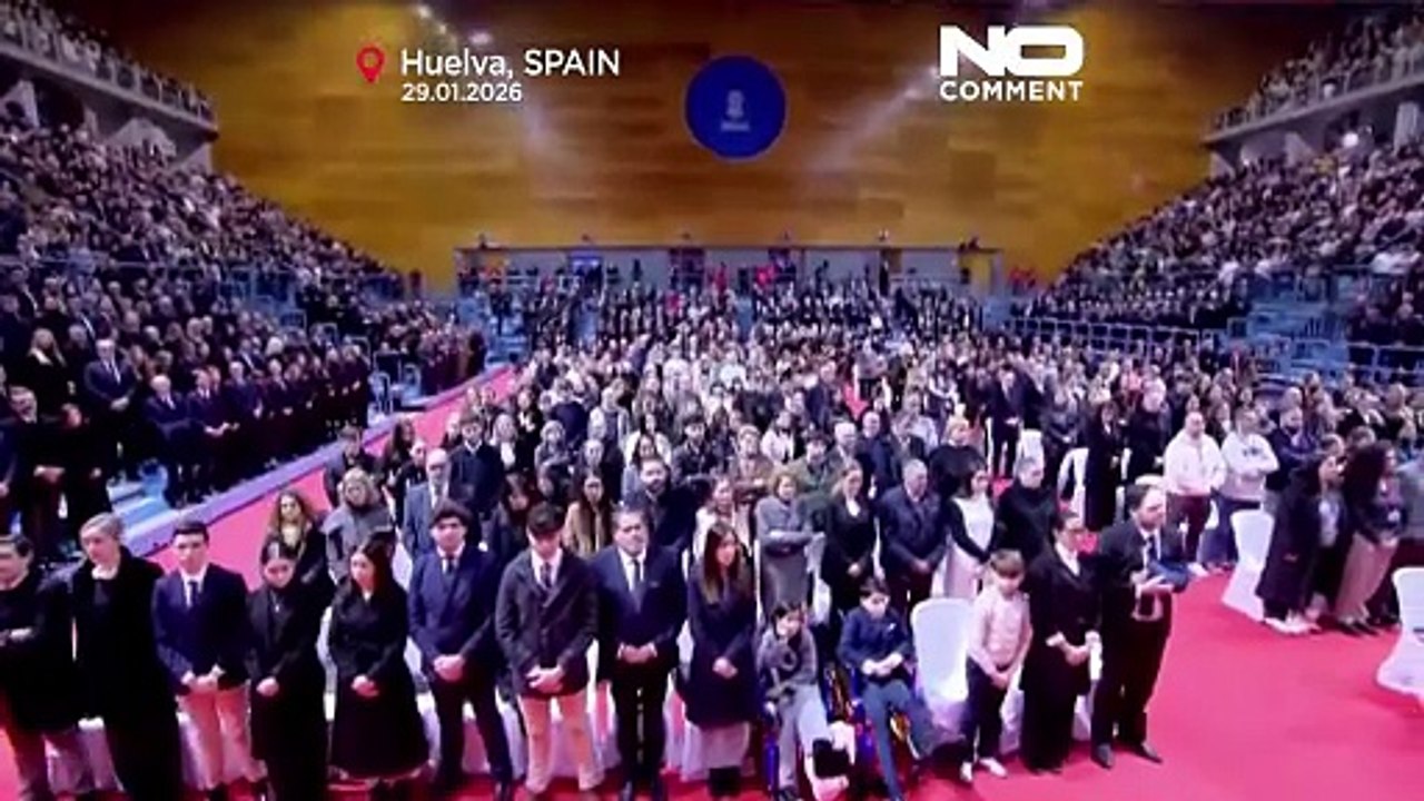 King Felipe and Queen Letizia attend Mass for Spain train crash victims