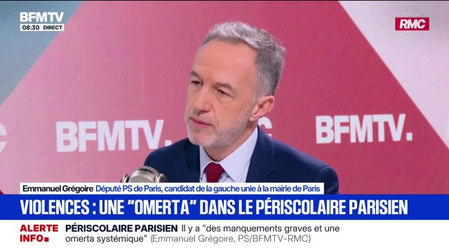 Violences dans le périscolaire: Emmanuel Grégoire, candidat de la gauche unie à la mairie de Paris, dénonce une omerta systémique