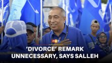 Neither necessary nor constructive, Salleh says on ‘divorce’ remark
