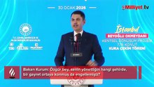 Bakan Kurum'dan Özgür Özel'e sert yanıt