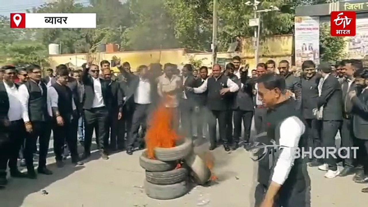 ब्यावर में वकीलों का रोष: मंत्री अविनाश गहलोत की घोषणा पर विरोध, आंदोलन की चेतावनी