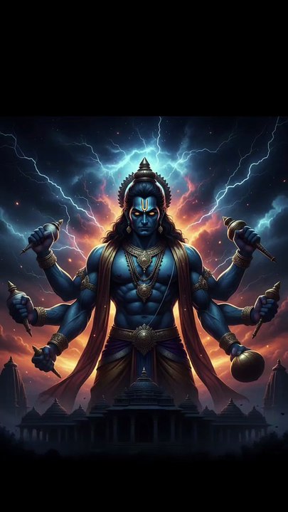 भक्त ने सवाल किया… और भगवान का भयावह रूप प्रकट हुआ ⚡#divine #vishnu