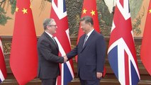 Chinese President Xi Jinping meets UK PM Keir Starmer in Beijing
