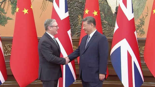 Chinese President Xi Jinping meets UK PM Keir Starmer in Beijing