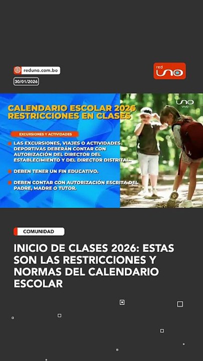 Inicio de clases 2026: estas son las restricciones y normas del calendario escolar