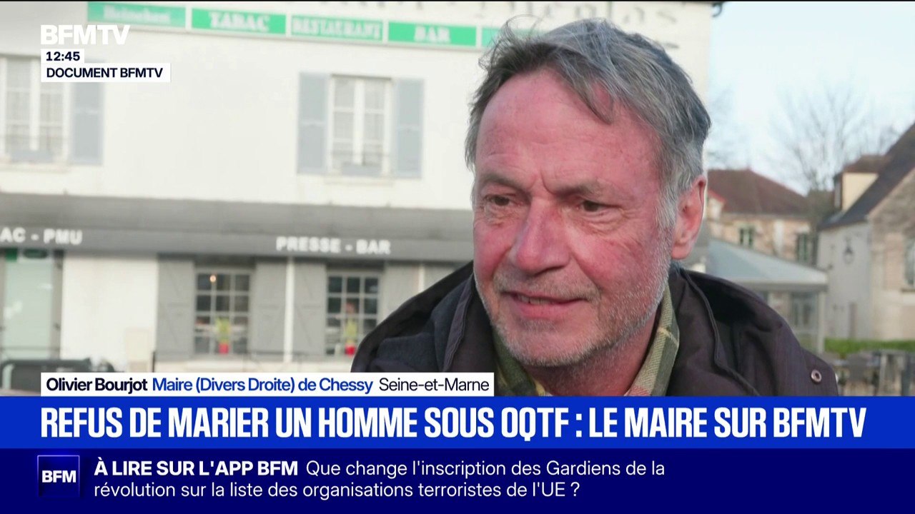 "Je n'ai pas à marier quelqu'un qui ne devrait pas être là": le témoignage du maire de Chessy condamné à payer 500 euros par jour pour avoir refusé de marier un homme sous OQTF