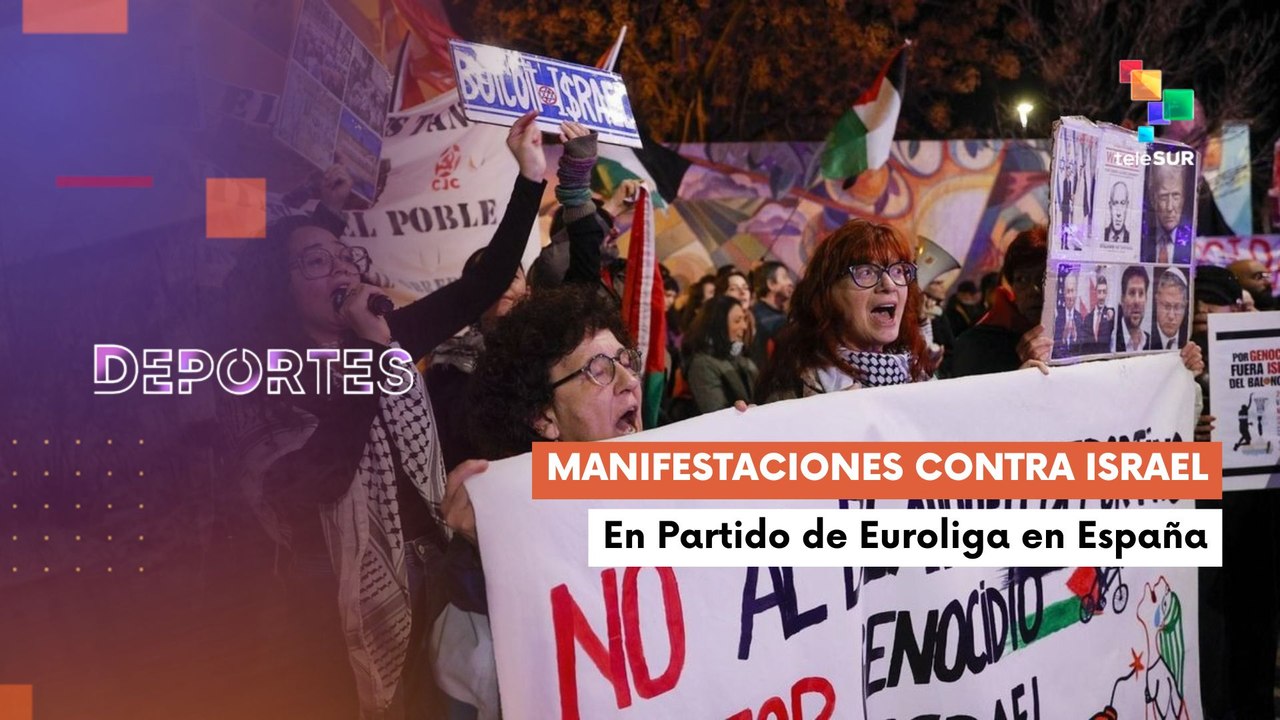 Te lo cuento deportes | España | Manifestaciones contra Israel en partido de Euroliga