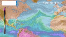 L'aria molto umida e temperata in uscita dai mari tropicali americani, a seguito dell'ondata di gelo degli USA, scontrandosi con le masse d'aria polare sull'Atlantico Settentrionale, crea un fiume atmosferico verso l'Italia.