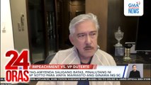 Pag-amyenda sa Saligang Batas, pinalutang ni SP Sotto para aniya maiwasto ang ginawa ng SC | 24 Oras