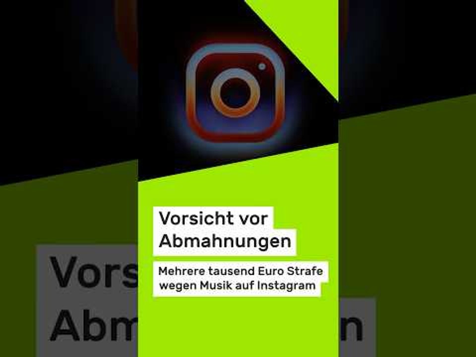 Vorsicht vor Abmahnungen: Instagram-Strafe - mehrere tausend Euro wegen Musik in der Story