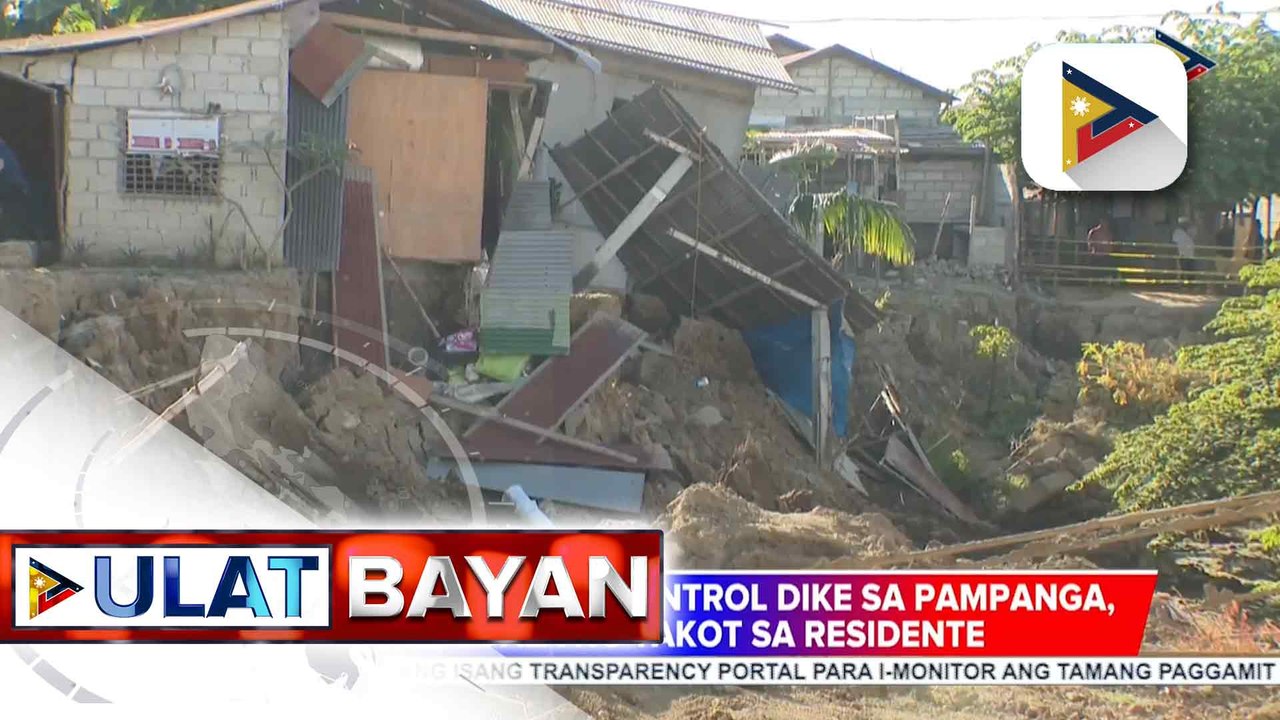Forced evacuation sa mga residenteng malapit sa gumuhong flood control dike sa Brgy. Candating, Arayat, Pampanga, posibleng ipatupad; posible ring ideklarang danger zone ang lugar | ulat ni Bernard Ferrer