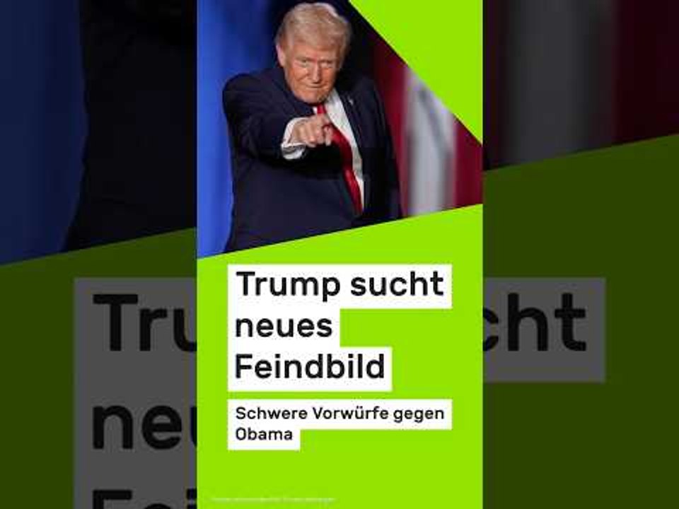 Trump sucht neues Feindbild - schwere Vorwürfe gegen Obama  #news #politik #usa #trump
