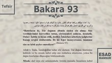Esad Mansur - Bakara Suresi Tefsiri 93