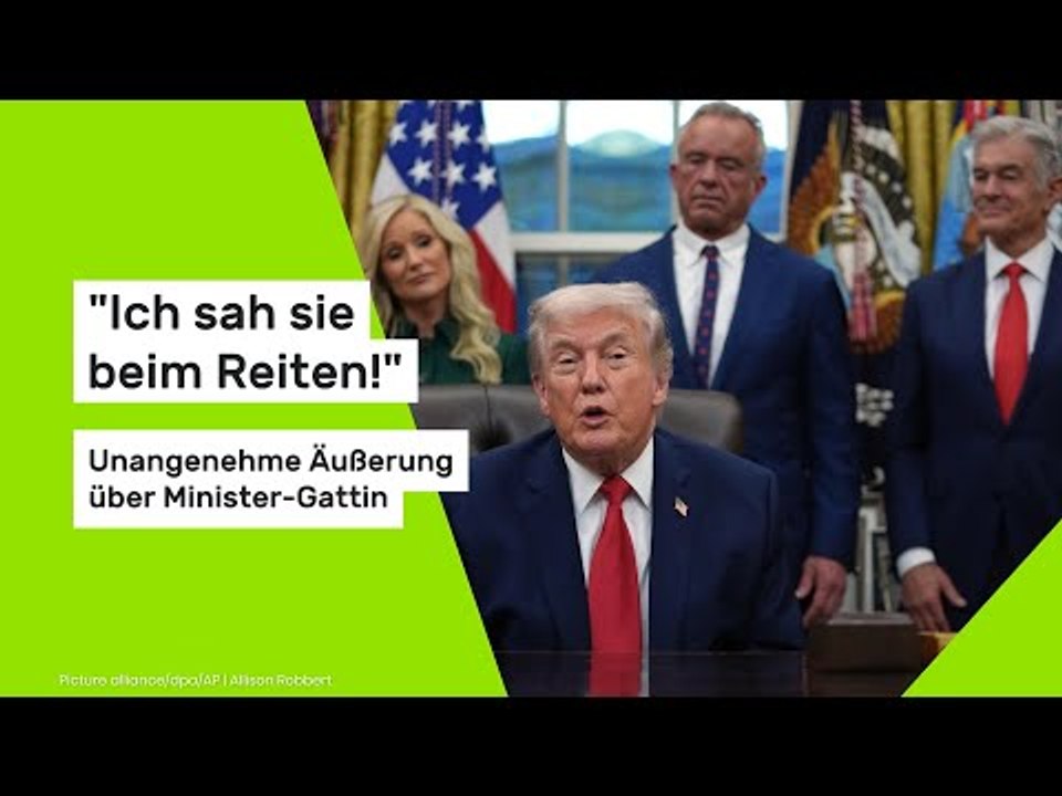 Donald Trump: 'Ich sah sie beim Reiten!' Unangenehme Äußerung über Minister-Gattin