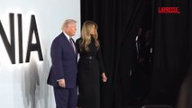 Melania Trump con Donald alla premiere del documentario sulla First Lady: 