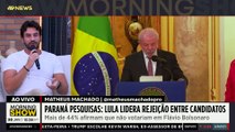 LULA dispara em REJEIÇÃO na corrida presidencial, aponta Paraná Pesquisas