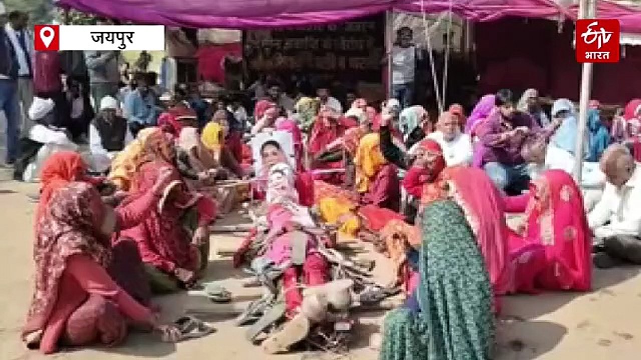 भूमि अधिग्रहण का विरोध: नींदड़ में 435 दिन से चल रहा धरना, शहीद दिवस पर प्रदर्शन, पुलिस कार्रवाई से किसान आहत