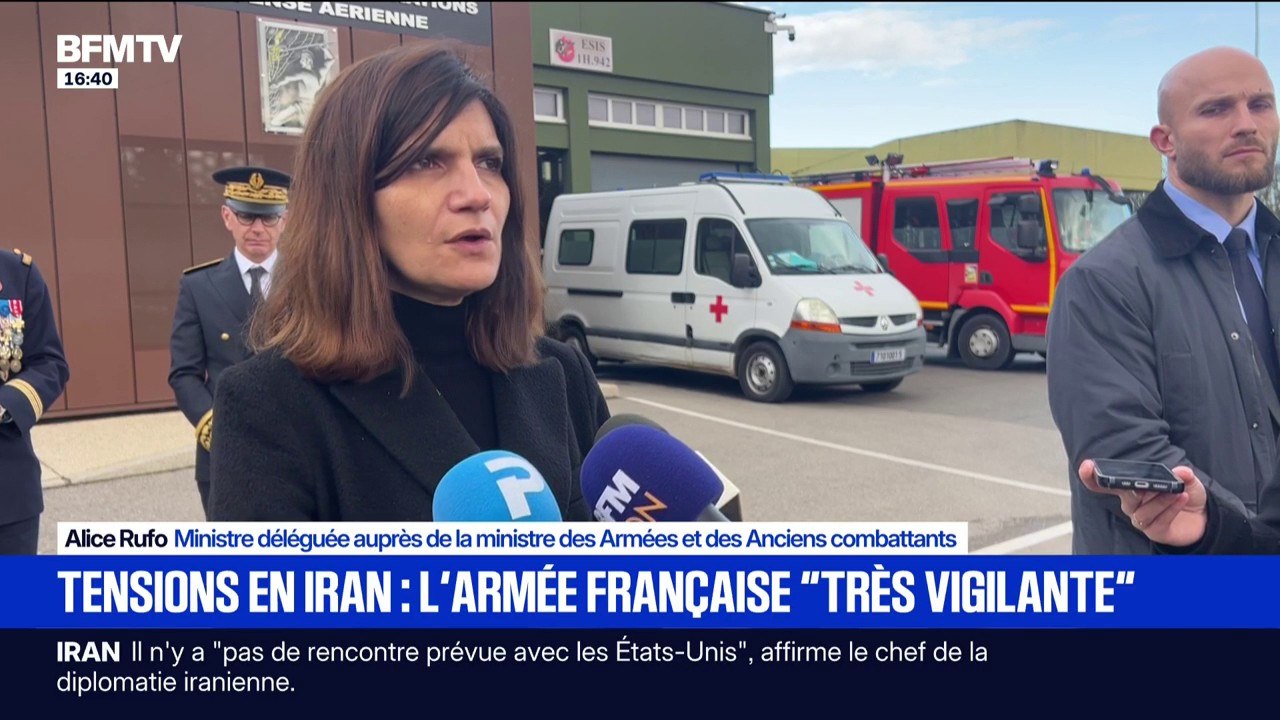 Tensions Iran/USA: l'armée française reste "très vigilante", déclare la ministre déléguée auprès de la ministre des Armées