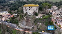 Non solo Niscemi, nuova frana a Isola Farnese (Roma): il crollo visto dal drone