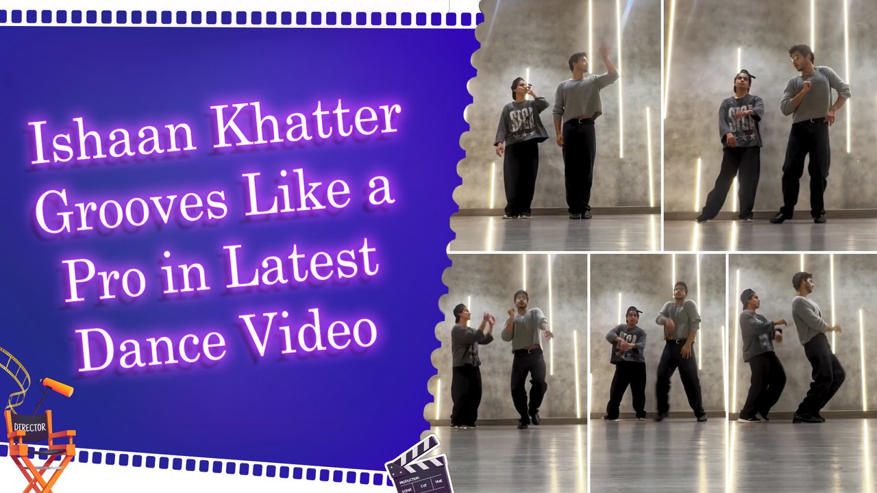 Ishaan Khatter shares his latest dance video to showcase his natural flair and effortless skills