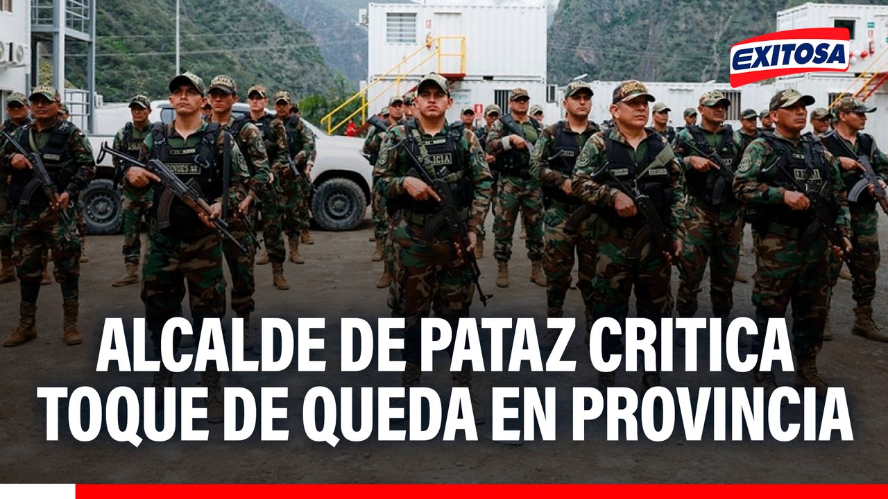 Alcalde de Pataz critica toque de queda en el distrito: "Solo impide el tránsito de personas de bien"