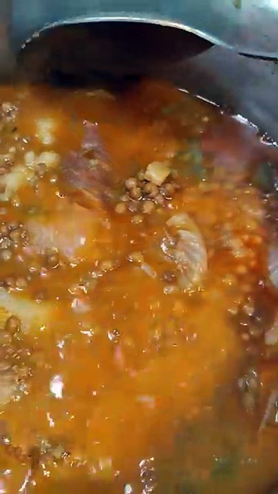 Lentils with chorizo and meat.🇪🇦