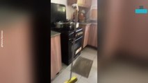 Broom Mysteriously Stands Upright on Its Own
