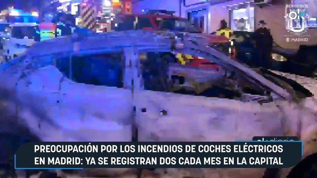 Preocupación por los incendios de coches eléctricos en Madrid: ya se registran dos cada mes en la capital