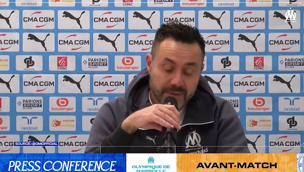 Roberto De Zerbi sur son avenir à l'OM