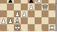 Capablanca vence a Carter con el jaque mate de Anderssen (1909)