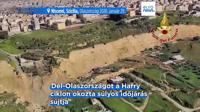 Niscemi földcsuszamlás: Olaszország gazdasági támogatást kér az EU Bizottságától