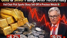 Gold & Silver Plunge After Record Rally Fed Chair Pick Sparks Sharp Sell-Off in Precious Metals Markets 🇵🇰📉