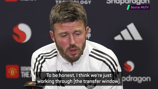 'Never say never' - Carrick drops Manchester United transfer rumour hints