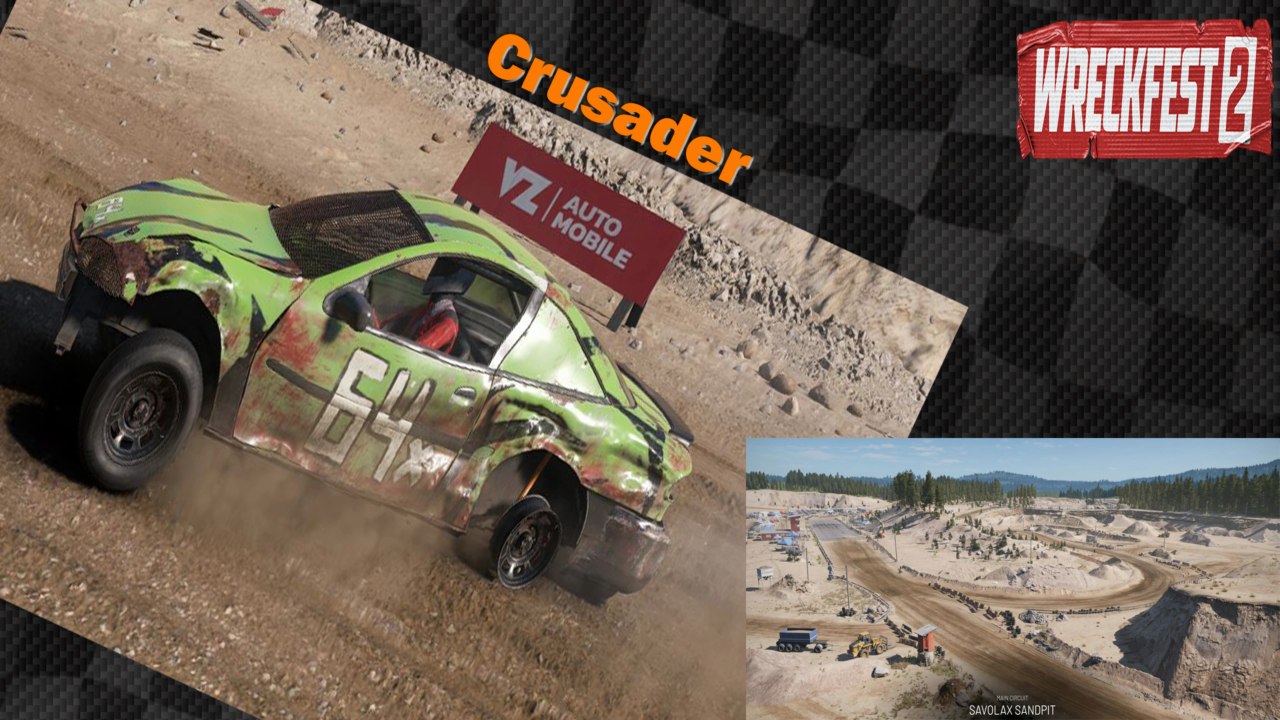 Tour de piste à  Savolax Sandpit en Crusader sur Wreckfest 2