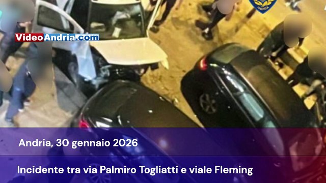 Grave incidente ad Andria: violento schianto tra veicoli, feriti trasportati in ospedale