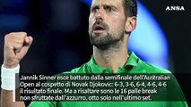 Australian Open, Djokovic batte Sinner e sfida Alcaraz