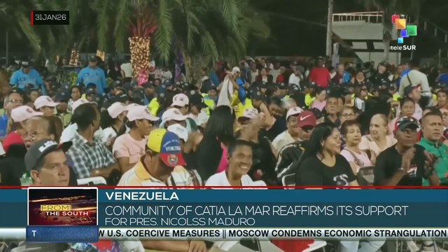 Community of Catia La Mar reaffirms its support for Pres. Maduro
